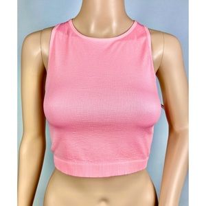 Forever 21 Active Pink Sports Athletic Crop Top